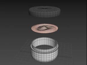cream jar 3D Model