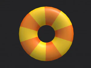 inflatable pool float ring 3D Model