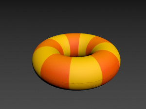 inflatable pool float ring Modelo 3D
