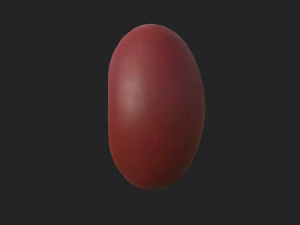 red kidney bean 3D Model
