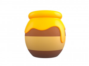 honey jar Model 3D