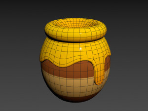 honey jar Model 3D