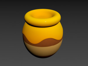 honey jar Model 3D