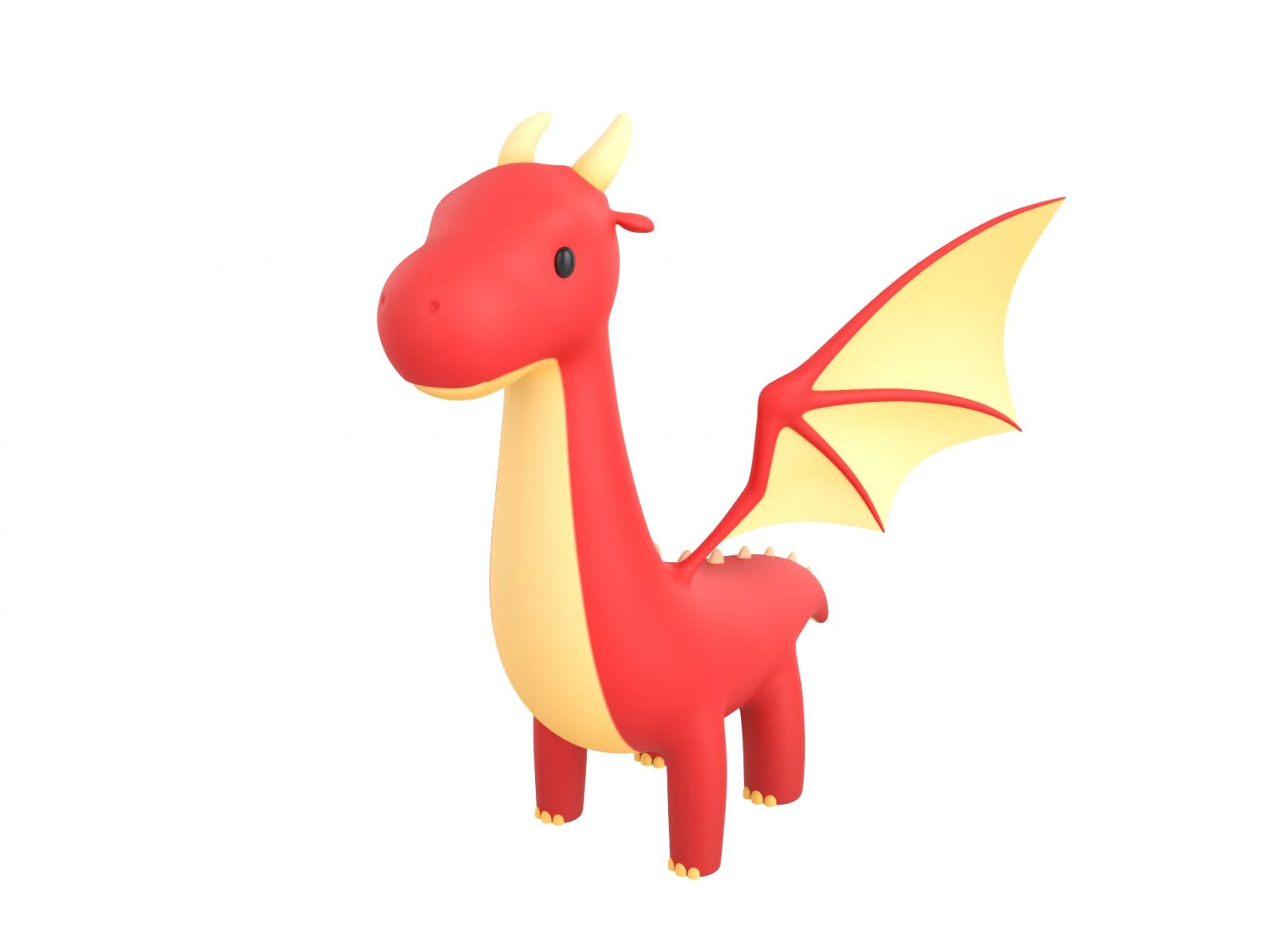 dragon character 3D Model .c4d .max .obj .3ds .fbx .stl .blend 