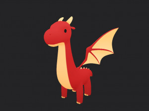 dragon character 3D Модель