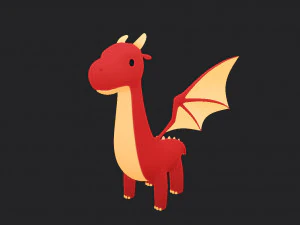 dragon character 3D Model