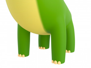 cartoon dinosaur Model 3D