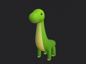 cartoon dinosaur Model 3D