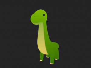 cartoon dinosaur Model 3D