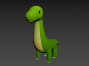 cartoon dinosaur Model 3D