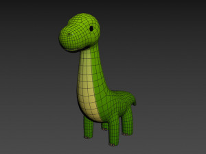 cartoon dinosaur Model 3D