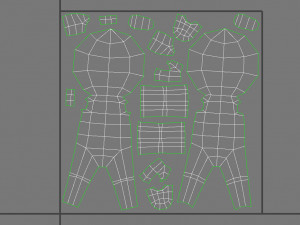 rigged low poly stickman Modello 3D