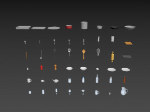 kitchenware pack Modelo 3D