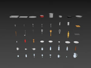 paquete de utensilios de cocina Modelo 3D