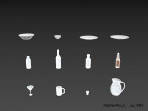 paquete de utensilios de cocina Modelo 3D