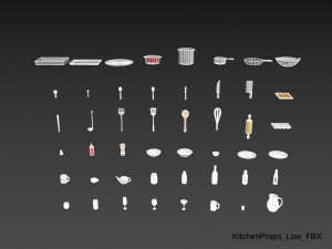 kitchenware pack Modelo 3D