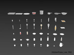 paquete de utensilios de cocina Modelo 3D