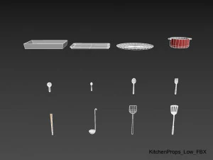 paquete de utensilios de cocina Modelo 3D