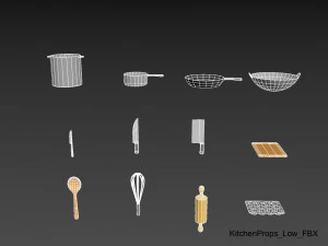 paquete de utensilios de cocina Modelo 3D