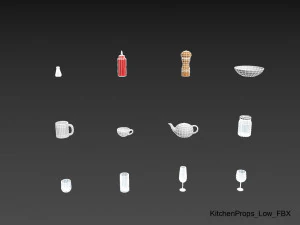 paquete de utensilios de cocina Modelo 3D