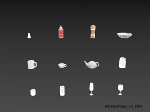 paquete de utensilios de cocina Modelo 3D