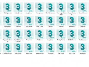 paquete de utensilios de cocina Modelo 3D