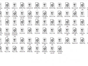 paquete de utensilios de cocina Modelo 3D