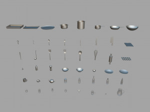 kitchenware pack Modelo 3D