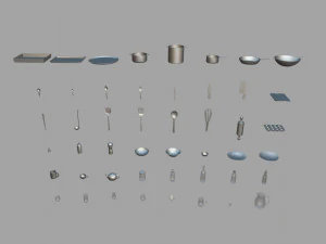 paquete de utensilios de cocina Modelo 3D