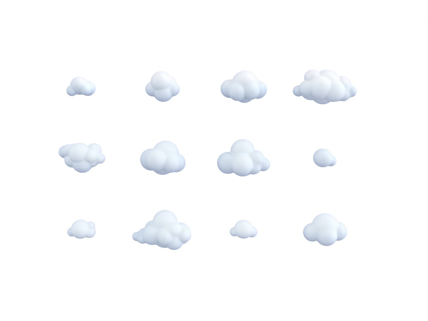 cloud pack 3D Model .c4d .max .obj .3ds .fbx .stl .blend 