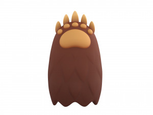 bear paws Modèle 3D