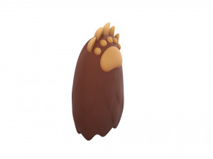 bear paws Modèle 3D