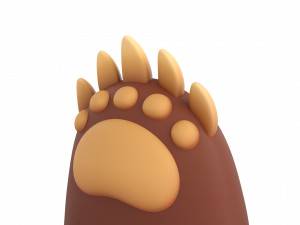 bear paws Modèle 3D