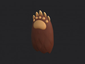 bear paws Modèle 3D