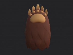 bear paws Modèle 3D