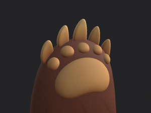 bear paws Modèle 3D