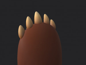 bear paws Modèle 3D