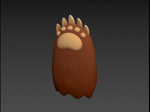 bear paws Modèle 3D