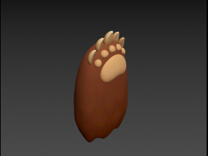 bear paws Modèle 3D