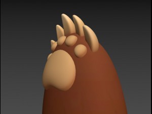 bear paws Modèle 3D