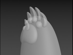 bear paws Modèle 3D