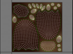 bear paws Modèle 3D