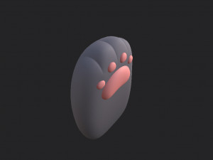cat paws 3D 模型