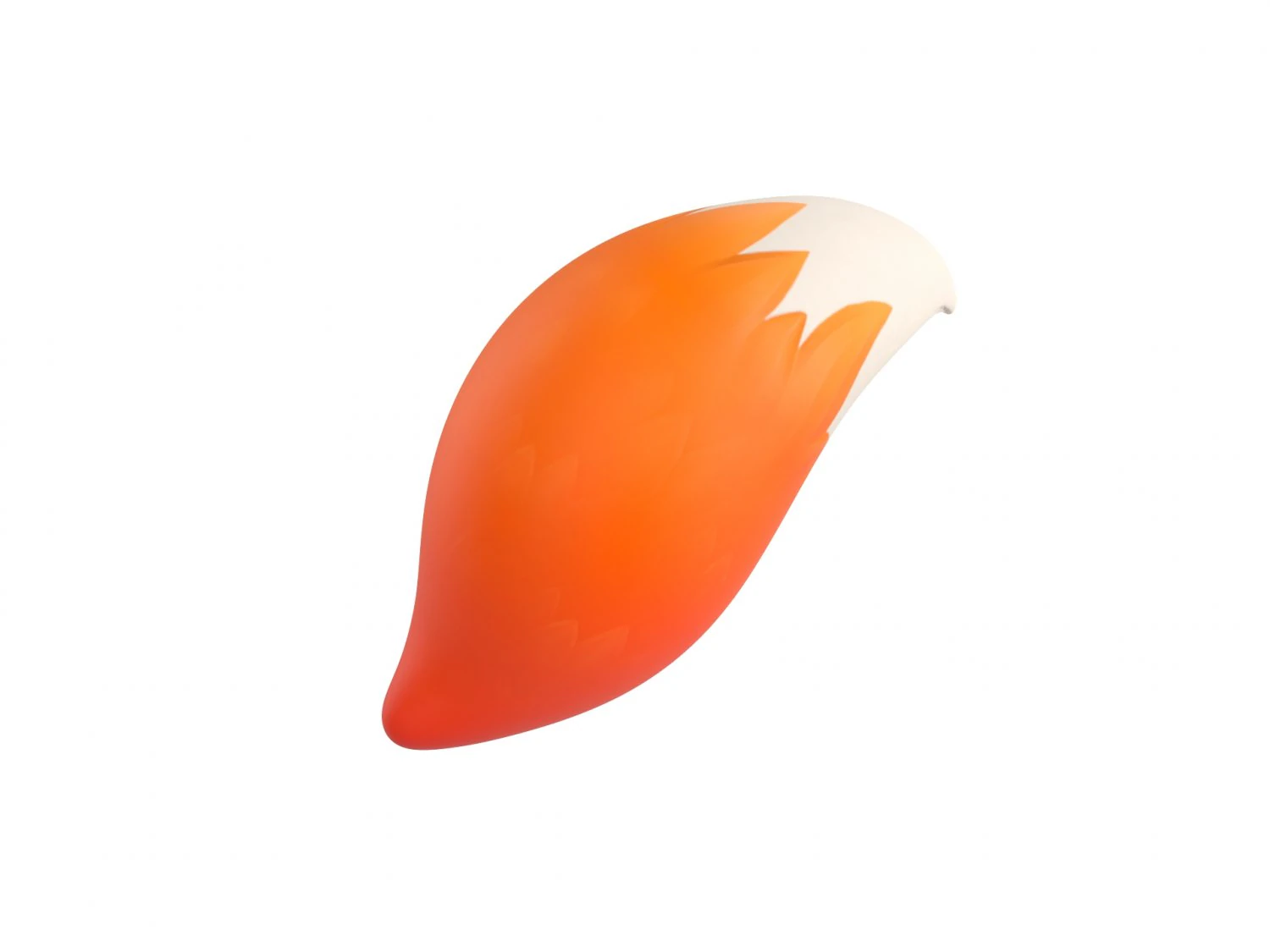 fox tail 3D Model .c4d .max .obj .3ds .fbx .stl .blend