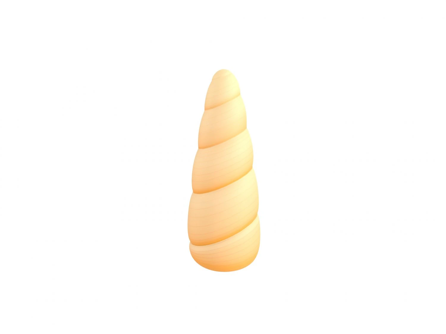 unicorn horn 3D Model .c4d .max .obj .3ds .fbx .stl .blend 