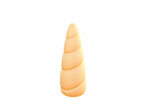 unicorn horn Modelo 3D