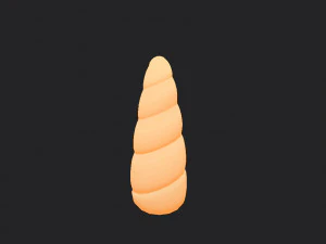 unicorn horn 3D Model