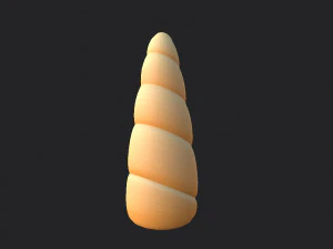 unicorn horn 3D Model