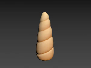 unicorn horn 3D Model