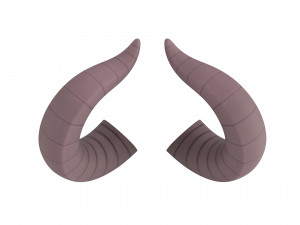 demon horn Modelo 3D